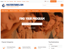 Tablet Screenshot of masterstudies.com