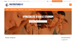 Desktop Screenshot of masterstudies.cz